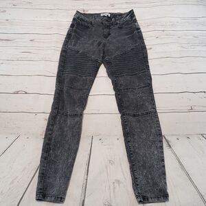Cello Jeans Size 5 Skinny Stretch Black Denim Used